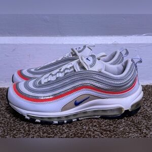 Nike Air Max 97 Essential Flash Crimson Silver Women's 7.5 CZ6087-101 White